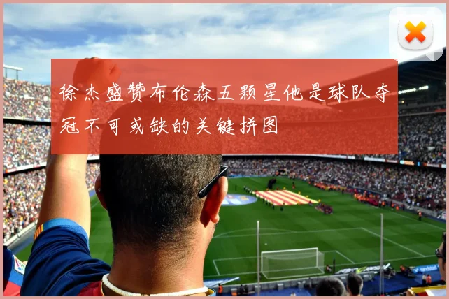 徐杰盛赞布伦森五颗星他是球队夺冠不可或缺的关键拼图